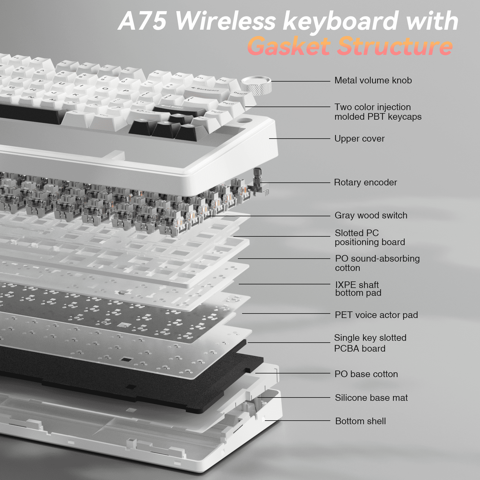  wireless mechanical keyboard