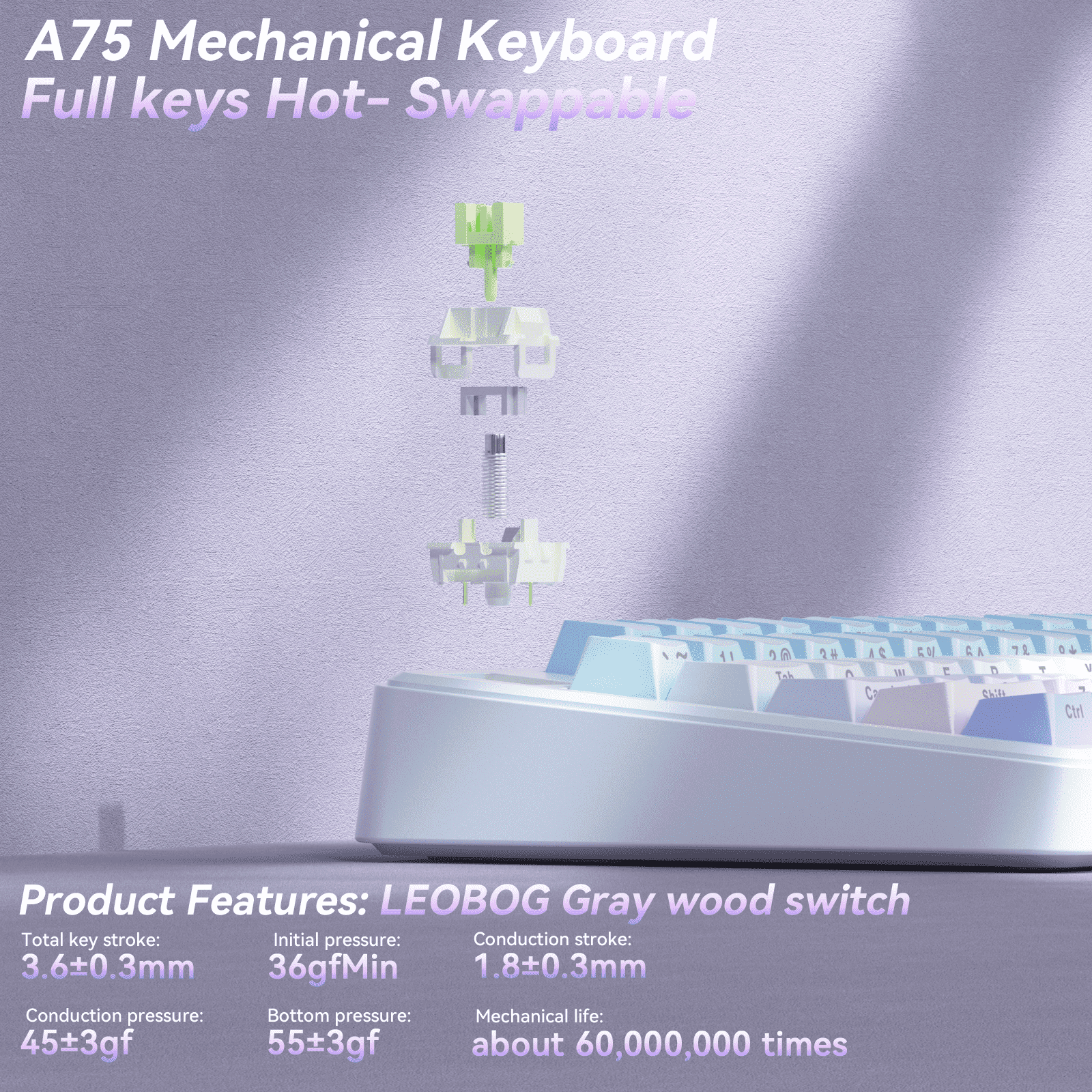  wireless mechanical keyboard