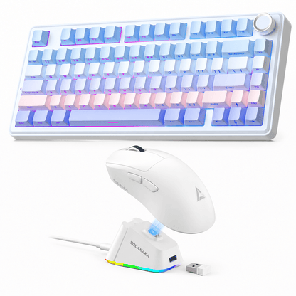 SOLAKAKA A75 and SM822,Wireless Keyboard and Mouse Combo