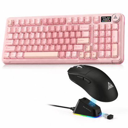 SOLAKAKA A99 Pro and SM822,Wireless Keyboard and Mouse Combo