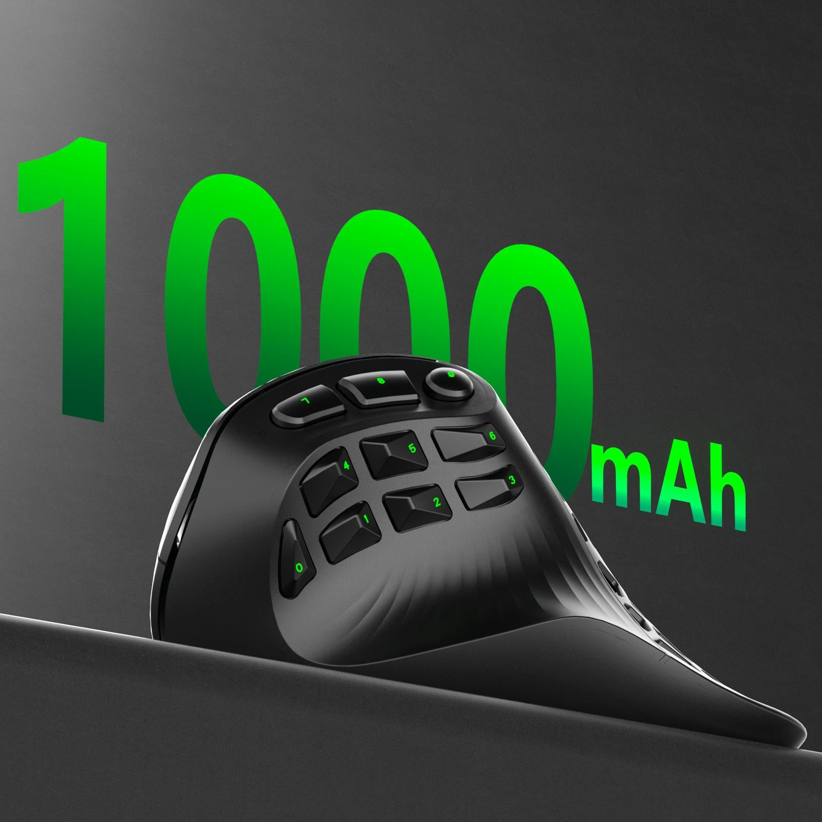 SOLAKAKA E9 Vertical Ergonomic MMO Gaming Wireless Office Mouse