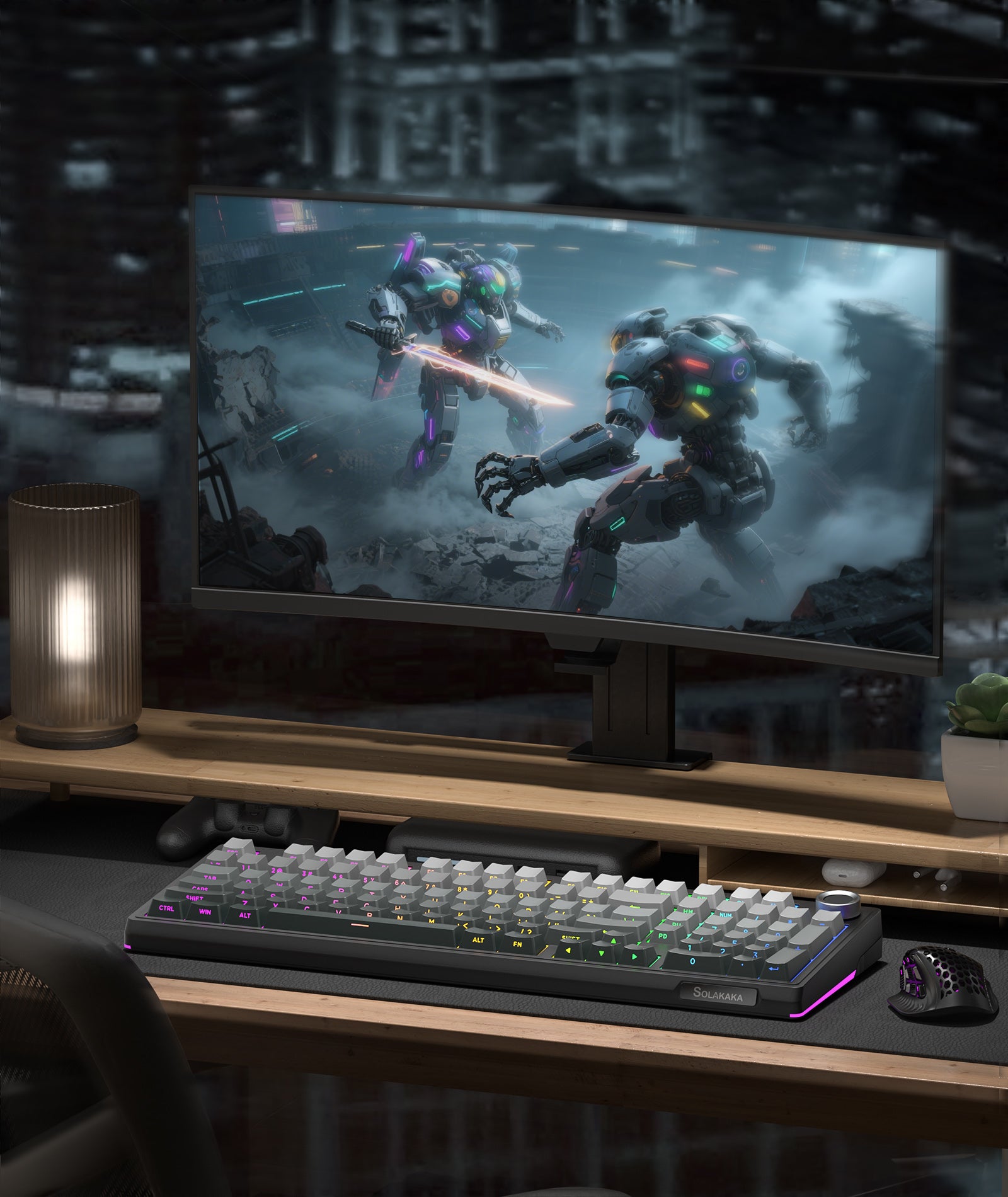 SOLAKAKA KI99 Pro Wireless Mechanical Keyboard Non-Silent Version