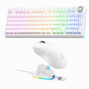 SOLAKAKA KI99 Pro Black and SM822 Mouse Black ,Wireless Keyboard and Mouse Combo