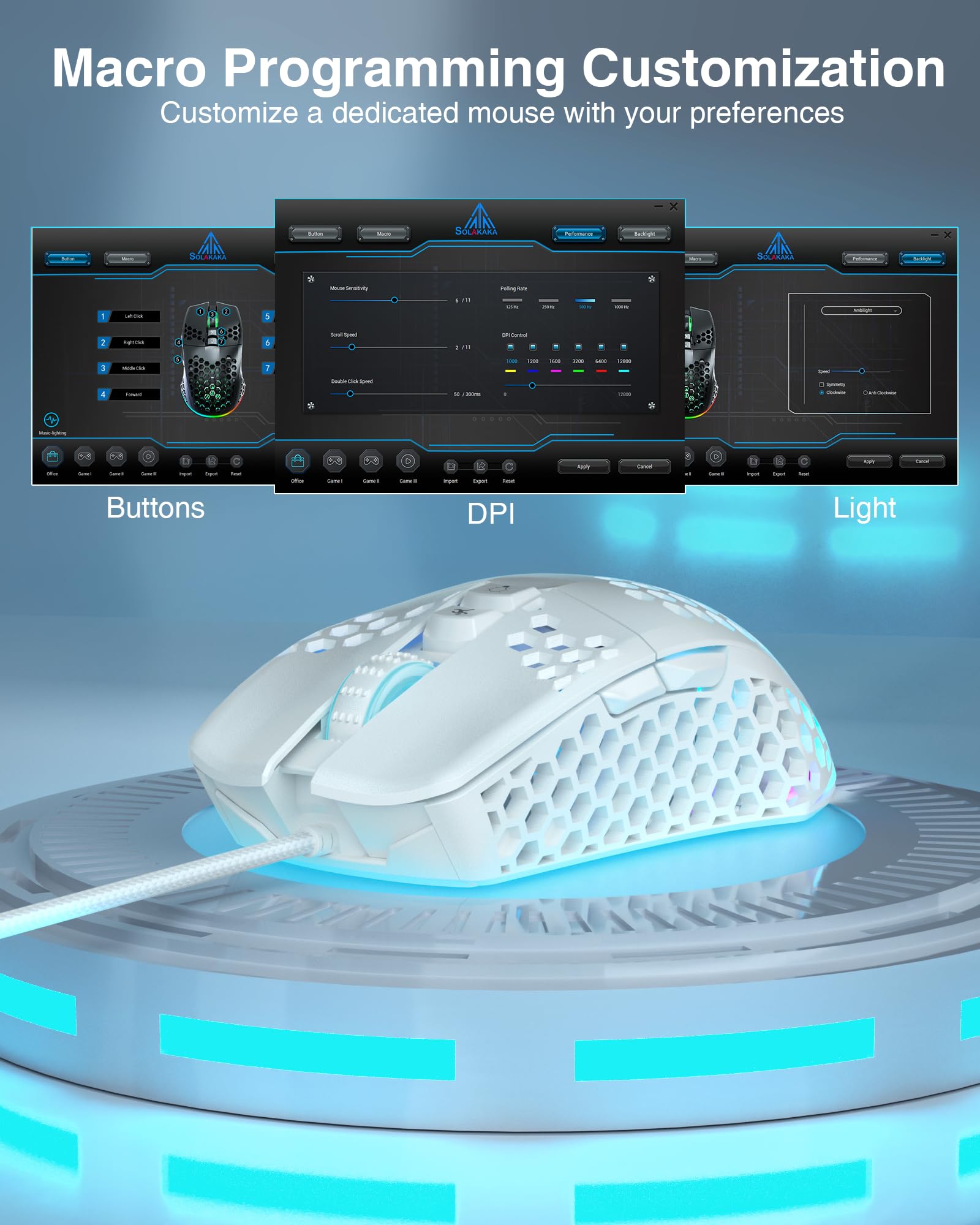 SOLAKAKA SM900 Gaming Mouse