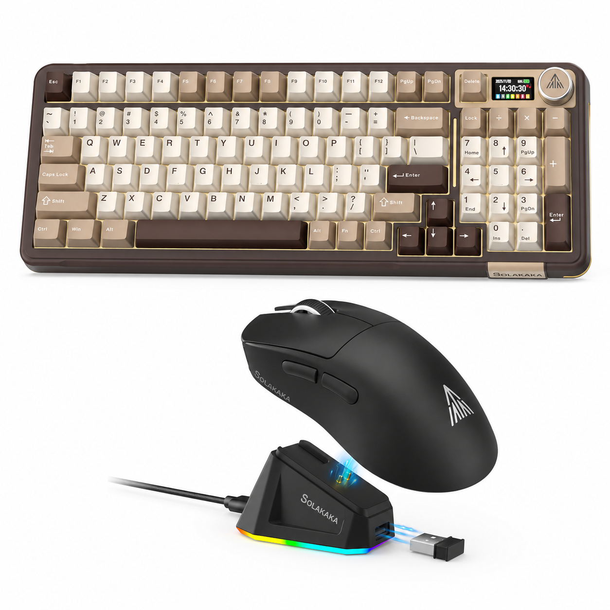 SOLAKAKA A99 Pro and SM822,Wireless Keyboard and Mouse Combo